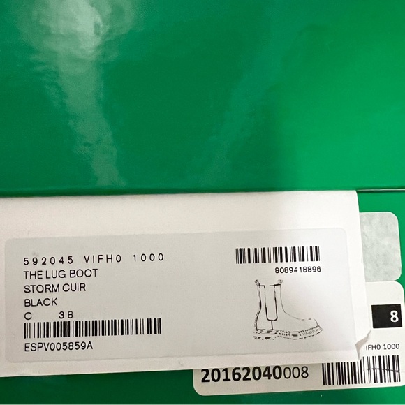 NWT Bottega Lug Sole Boots - Sz 38 with Box and dustbag - Picture 9 of 9